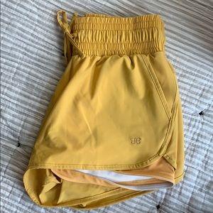 Yellow Albion shorts